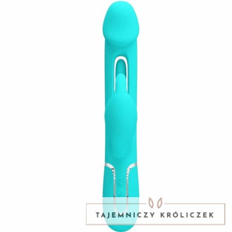 Pretty Love Dejon Rabbit Aqua Green - Wibrujący masażer 3w1, 7 trybow PRETTY LOVE