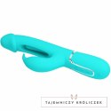 Pretty Love Dejon Rabbit Aqua Green - Wibrujący masażer 3w1, 7 trybow PRETTY LOVE