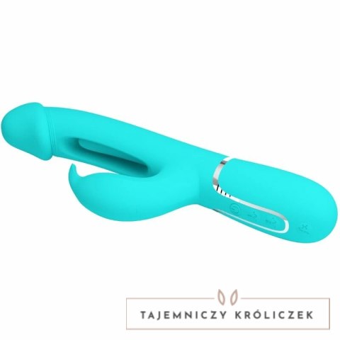 Pretty Love Dejon Rabbit Aqua Green - Wibrujący masażer 3w1, 7 trybow PRETTY LOVE