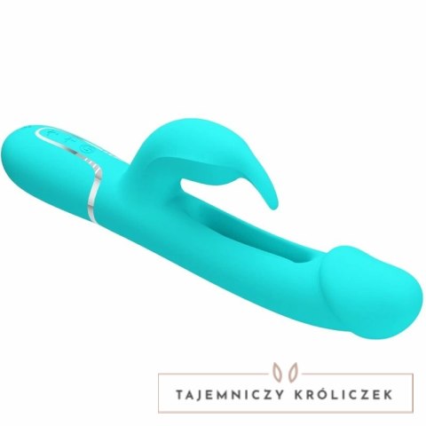 Pretty Love Dejon Rabbit Aqua Green - Wibrujący masażer 3w1, 7 trybow PRETTY LOVE