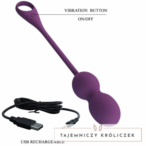 Pretty Love Elvira Fioletowe Kule Kegla z Aplikacją i Pilotem Bluetooth PRETTY LOVE
