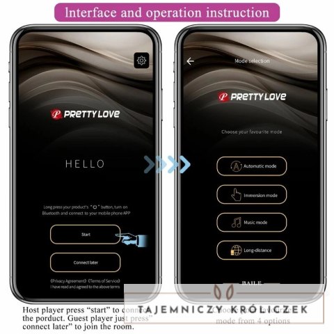 Pretty Love Elvira Fioletowe Kule Kegla z Aplikacją i Pilotem Bluetooth PRETTY LOVE