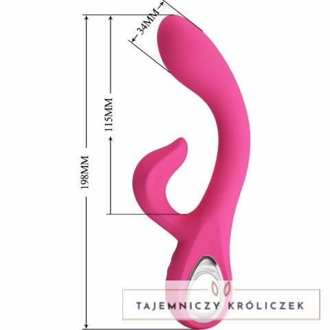 Pretty Love Fritz Rabbit 12 trybow, silikonowy model rożowy USB PRETTY LOVE