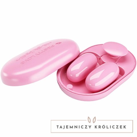 Pretty Love Fun Box Pink - Kompaktowy model wibrujący, 12 trybow, USB PRETTY LOVE