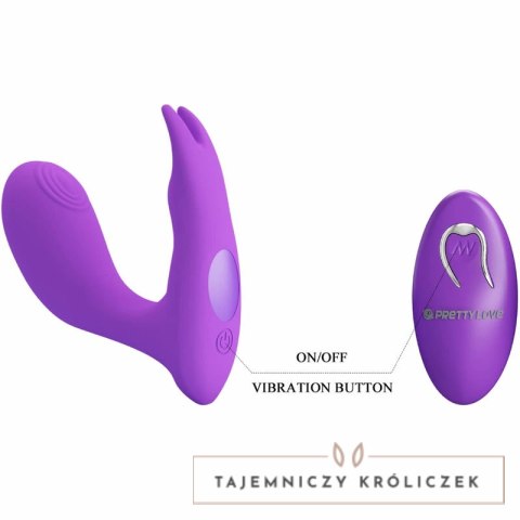 Pretty Love Idabelle Violet - Bezprzewodowy masażer z pulsacją i pilotem PRETTY LOVE