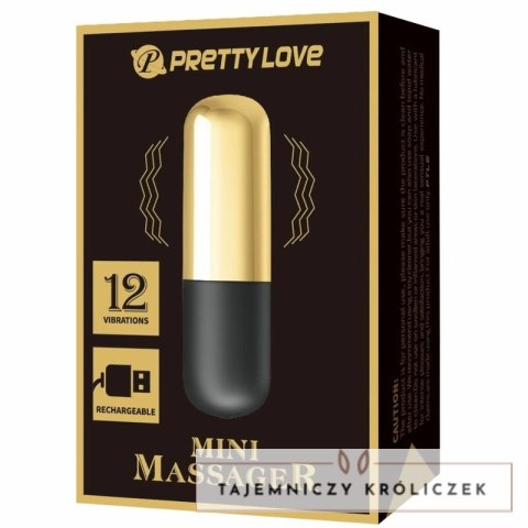 Pretty Love Jajko Masażujące Złote USB 12 Trybow Silikonowe PRETTY LOVE