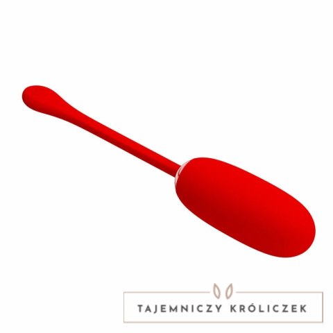 Pretty Love Julius - Jajko wibrujące, wodoodporne, czerwone, USB PRETTY LOVE