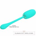 Pretty Love Kirk Aqua Green - Jajko wibrujące USB, 12 trybow, silikon PRETTY LOVE