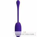 Pretty Love Kirk - Fioletowe jajko wibracyjne USB, 12 trybow, silikon PRETTY LOVE