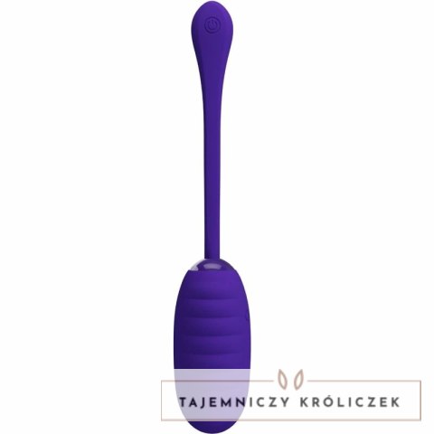 Pretty Love Kirk - Fioletowe jajko wibracyjne USB, 12 trybow, silikon PRETTY LOVE