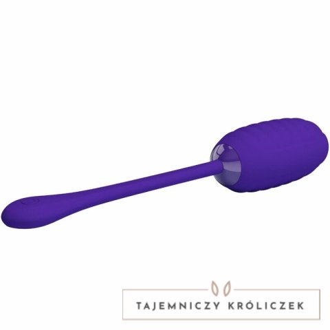 Pretty Love Kirk - Fioletowe jajko wibracyjne USB, 12 trybow, silikon PRETTY LOVE