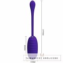 Pretty Love Kirk - Fioletowe jajko wibracyjne USB, 12 trybow, silikon PRETTY LOVE