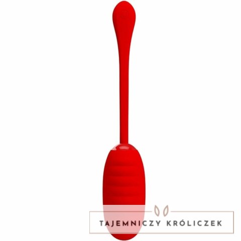 Pretty Love Kirk bezprzewodowe jajko wibrujące 12 trybow czerwone PRETTY LOVE