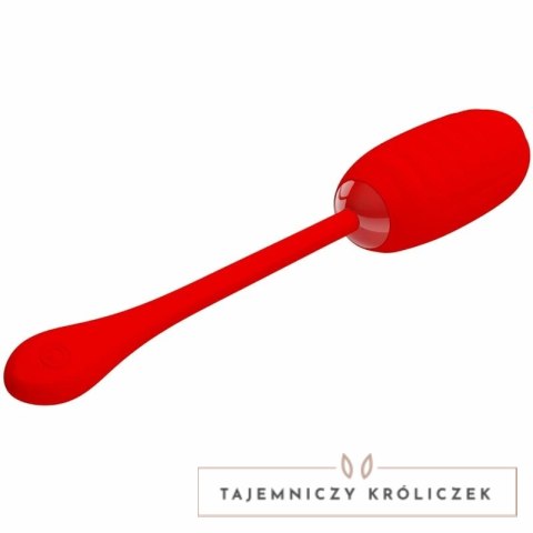 Pretty Love Kirk bezprzewodowe jajko wibrujące 12 trybow czerwone PRETTY LOVE