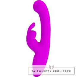 Pretty Love Lamar Fioletowy - Wibrator z zakrzywionym trzonkiem i stymulatorem punktu G PRETTY LOVE