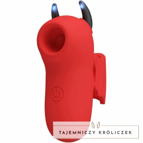 Pretty Love Magic Diabel Mini - Czerwony model silikonowy z 10 trybami pracy PRETTY LOVE