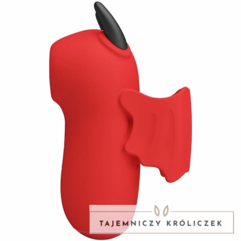Pretty Love Magic Diabel Mini - Czerwony model silikonowy z 10 trybami pracy PRETTY LOVE