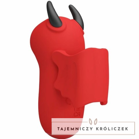 Pretty Love Magic Diabel Mini - Czerwony model silikonowy z 10 trybami pracy PRETTY LOVE