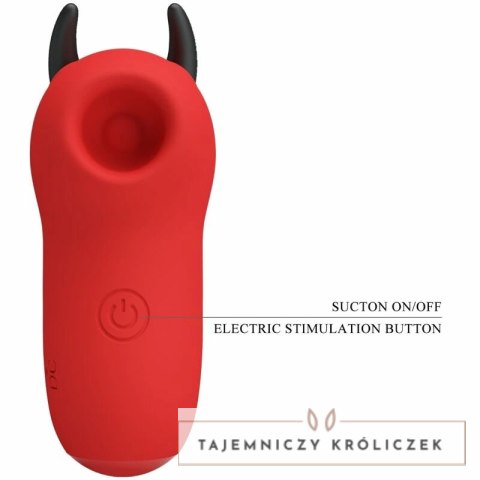 Pretty Love Magic Diabel Mini - Czerwony model silikonowy z 10 trybami pracy PRETTY LOVE