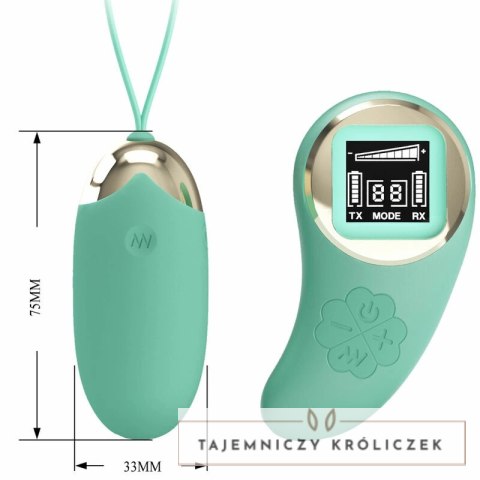 Pretty Love Model Zdalnie Sterowane Jajko Wibracyjne Zielone USB LCD PRETTY LOVE