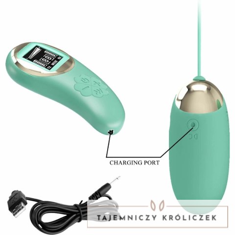 Pretty Love Model Zdalnie Sterowane Jajko Wibracyjne Zielone USB LCD PRETTY LOVE