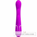 Pretty Love Shania Triple Rabbit - wielofunkcyjny model silikonowy rożowy PRETTY LOVE