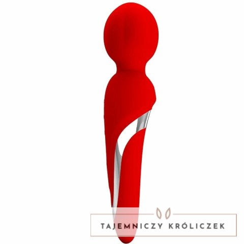 Pretty Love Walter Masażer Silikonowy Czerwony, 7 Trybow, USB PRETTY LOVE