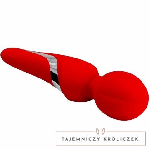 Pretty Love Walter Masażer Silikonowy Czerwony, 7 Trybow, USB PRETTY LOVE