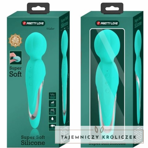 Pretty Love Walter masażer silikonowy 7 trybow aqua zielony PRETTY LOVE