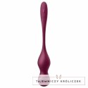 Satisfyer Love Birds Vary kulki treningowe wibrujące Wine Red z aplikacją SATISFYER