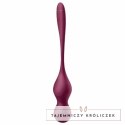 Satisfyer Love Birds Vary kulki treningowe wibrujące Wine Red z aplikacją SATISFYER