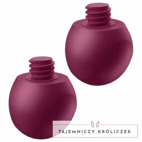 Satisfyer Love Birds Vary kulki treningowe wibrujące Wine Red z aplikacją SATISFYER