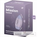 Satisfyer Mission Control Liliowy - Kompaktowe urządzenie z podwojnym systemem impulsow, IPX7 SATISFYER