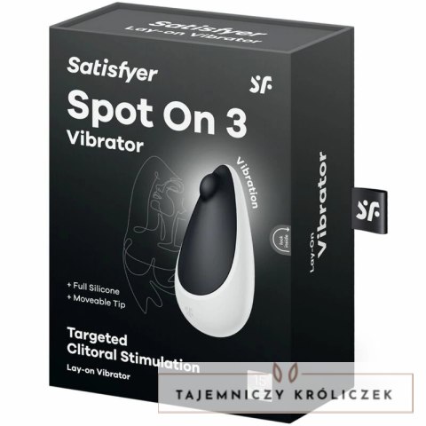 Satisfyer Spot On 3 Czarny - Precyzyjny stymulator punktowy, 12 trybow SATISFYER
