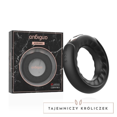 ANBIGUO Adriano pierścień wibrujący, 7 trybow, Watchme, silikon, ładowanie USB ANBIGUO