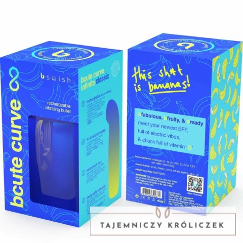 B Swish Bcute Curve Infinite Classic Niebieski Silikonowy, Ładowany, Limitowany B SWISH