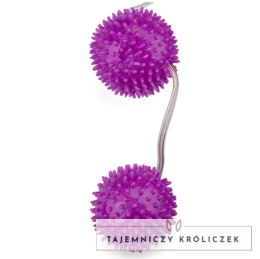 Baile Violet Balls Teksturowane kulki ćwiczące mięśnie 3,6 cm TPR BAILE