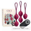 CICI Beauty Premium Zestaw 3 Kulek Kegla Wibrujących Pilot IPX7 USB CICI BEAUTY