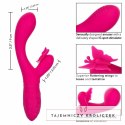 CalExotics Butterfly Kiss Flutter Rożowy - Masażer z 10 trybami pracy CALEXOTICS