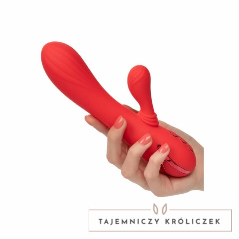 CalExotics Palisades Passion Red - Masażer podgrzewany, silikon, 11,5 cm CALEXOTICS