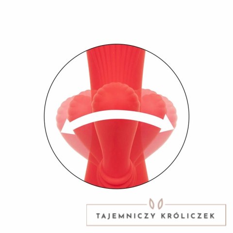 CalExotics Palisades Passion Red - Masażer podgrzewany, silikon, 11,5 cm CALEXOTICS