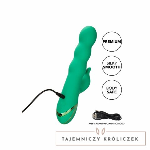 CalExotics Sonoma Satisfier Zielony - silikonowy masażer punktu G, 10 trybow CALEXOTICS