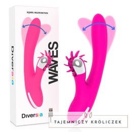 Diversia Bunny Waves 24 cm - silikonowy model z systemem wave USB DIVERSIA