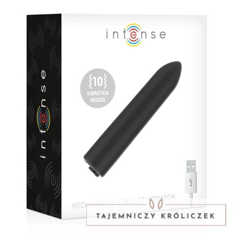 Intense Bullet 10 Trybow USB - Kompaktowy Wibrujący Mini Model 8,5 cm INTENSE