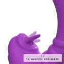 Intense Harry wibrator silikonowy elastyczny fioletowy język 20 trybow INTENSE