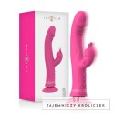 Intense Julio Krolik Silikonowy Rożowy - Podwojna Stymulacja, 24 cm INTENSE
