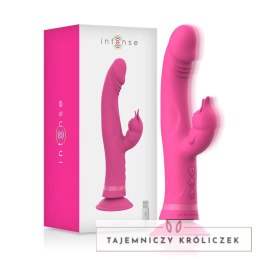 Intense Julio Krolik Silikonowy Rożowy - Podwojna Stymulacja, 24 cm INTENSE