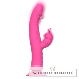 Intense Julio Krolik Silikonowy Rożowy - Podwojna Stymulacja, 24 cm INTENSE