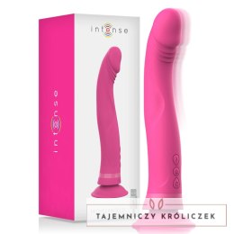 Intense Michelangelo silikonowy model rożowy z wibracją i przyssawką INTENSE