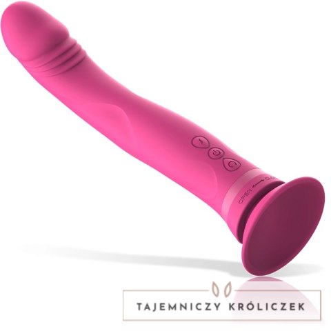 Intense Michelangelo silikonowy model rożowy z wibracją i przyssawką INTENSE